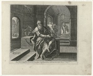 Koning Manasse in de gevangenis