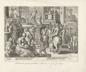 Onthoofding van Jakobus de Meerdere door Philips Galle (possibly)