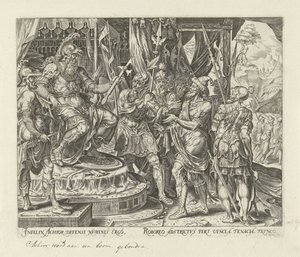 Achior voor Holofernes