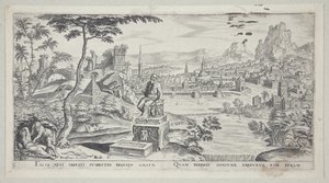 Cephalus en Procris door Philips Galle
