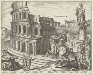 Colosseum in Rome door Philips Galle