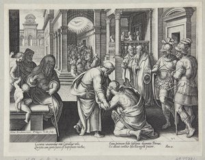 Cornelius knielt voor St. Peter