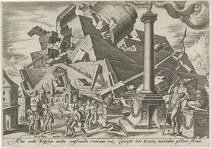 De vernietiging van de toren van Babel De onheilsdagen van het Joodse volk (serie)
