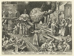 Matigheid (Temperantia) door Philips Galle