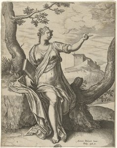 Sibille van Cumae door Philips Galle