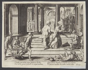 St. Petrus geneest de lamme bij de mooie poort
