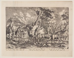 De triomf van de tijd door Philips Galle
