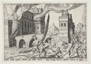 De verovering van Tirsah door Philips Galle