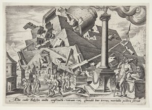De vernietiging van de Toren van Babel en de verspreiding van de volkeren