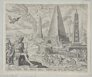 De piramides van Egypte door Philips Galle