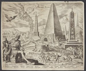 De piramides van Egypte door Philips Galle