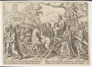 De triomf van de liefde door Philips Galle