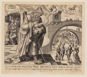 Winter, uit De vier seizoenen door Philips Galle