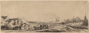 Landschap met een Koets