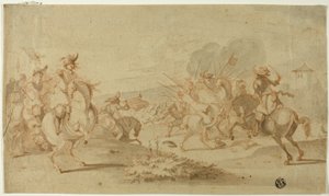 Cavalerie in de strijd