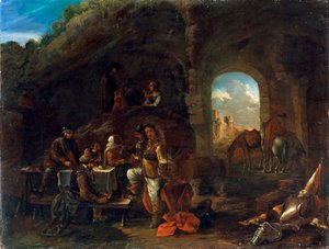 Tafereel in een taverne, c1640-1665