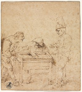 De Tric-Trac spelers, ca. 1660 door Philips de Koninck