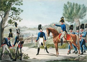 De nieuwe Keizerlijke Koninklijke Oostenrijkse Pontonniers na de Napoleontische oorlogen, c.1820