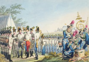 De nieuwe Keizerlijke Koninklijke Oostenrijkse Lichte Infanterie na de Napoleontische Oorlogen, c.1820