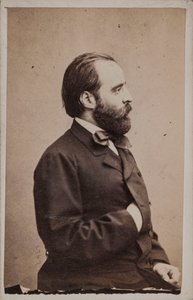 Portret van de dirigent en componist Angelo Mariani 1821-1873 door Photo studio Giulio Rossi and Giovan
