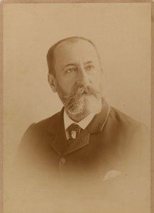 Portret van de componist Camille Saint-Saëns 1835-1921 door Photo studio J. Lacroix.