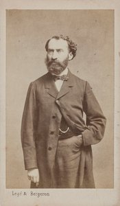 Portret van de componist Prosper Pascal 1825-1880, ca. 1875