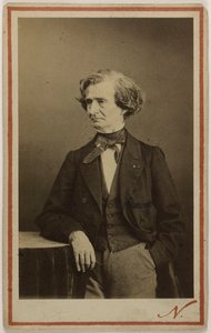 Portret van de componist Hector Berlioz 1803-1869, ca. 1860