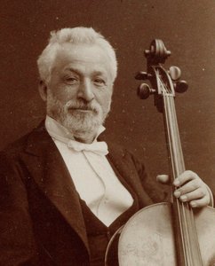 Portret van de componist en cellist Gaetano Braga