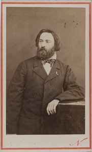 Portret van de pianist en componist Émile Prudent 1817-1863, ca 1860 door Photo studio Nadar.