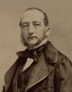 Portret van de pianist en componist Sigismund Thalberg 1812-1871, ca. 1860 door Photo studio Nadar.