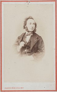 Portret van de violist en componist Camillo Sivori 1815-1894 door Photo studio Trantoul Père and Fils.