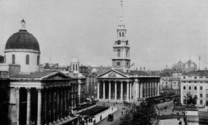 National Gallery en Kerk van St Martin-in-the-Fields, Westminster, Londen