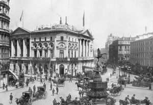 Piccadilly Circus, Westminster, Londen, c1910 1911 door Photochrom Co Ltd of London