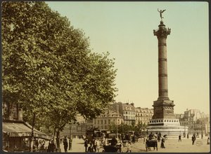 [Colonne de Juillet, Place de la Bastille, Parijs, Frankrijk]. door Photochrom Zürich