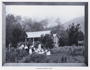 Het huis van een kolonist in Queensland door Photographer Australian