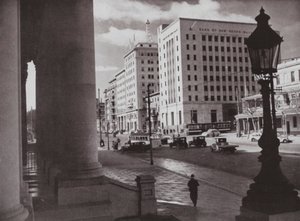 Een uitzicht op North Terrace, Adelaide, Zuid-Australië