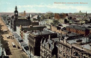Elizabeth Street, met GPO, Melbourne