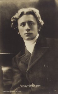Percy Grainger, in Australië geboren componist, arrangeur en pianist (1882-1961) (z/w foto) door Photographer Australian