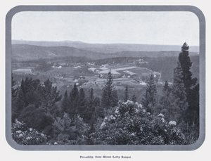 Piccadilly, vanaf Mount Lofty Ranges door Photographer Australian