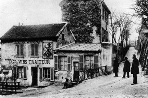 Cabaret des Assasins, le Cabaret du Lapin Agile, Rue des Saules door Photographer French