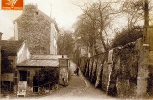 St Vincentstraat, Montmartre, Parijs, ca. 1900