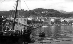 Uitzicht op de haven van Ajaccio, Corsica, ca. 1930