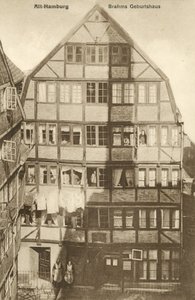 Geboorteplaats van Johannes Brahms, Hamburg, Duitsland