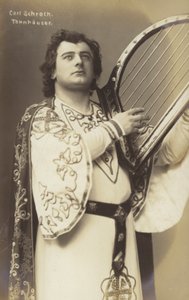 Carl Schroth, Duitse operazanger als Tannhäuser door Photographer German