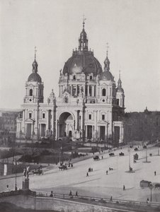 De Berliner Dom (zw/w foto) door Photographer German