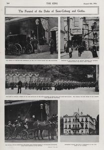 Begrafenis van Alfred, hertog van Saksen-Coburg en Gotha, tweede zoon van koningin Victoria en prins Albert, Coburg, Duitsland door Photographer German
