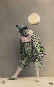 Meisje verkleed als clown