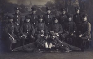 Groep Duitse soldaten door Photographer German