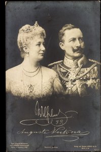Kaiser Wilhelm II, Auguste Viktoria door Photographer German