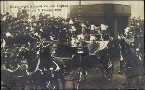 Koning Eduard VII van Engeland in Berlijn, 9 februari 1909 door Photographer German